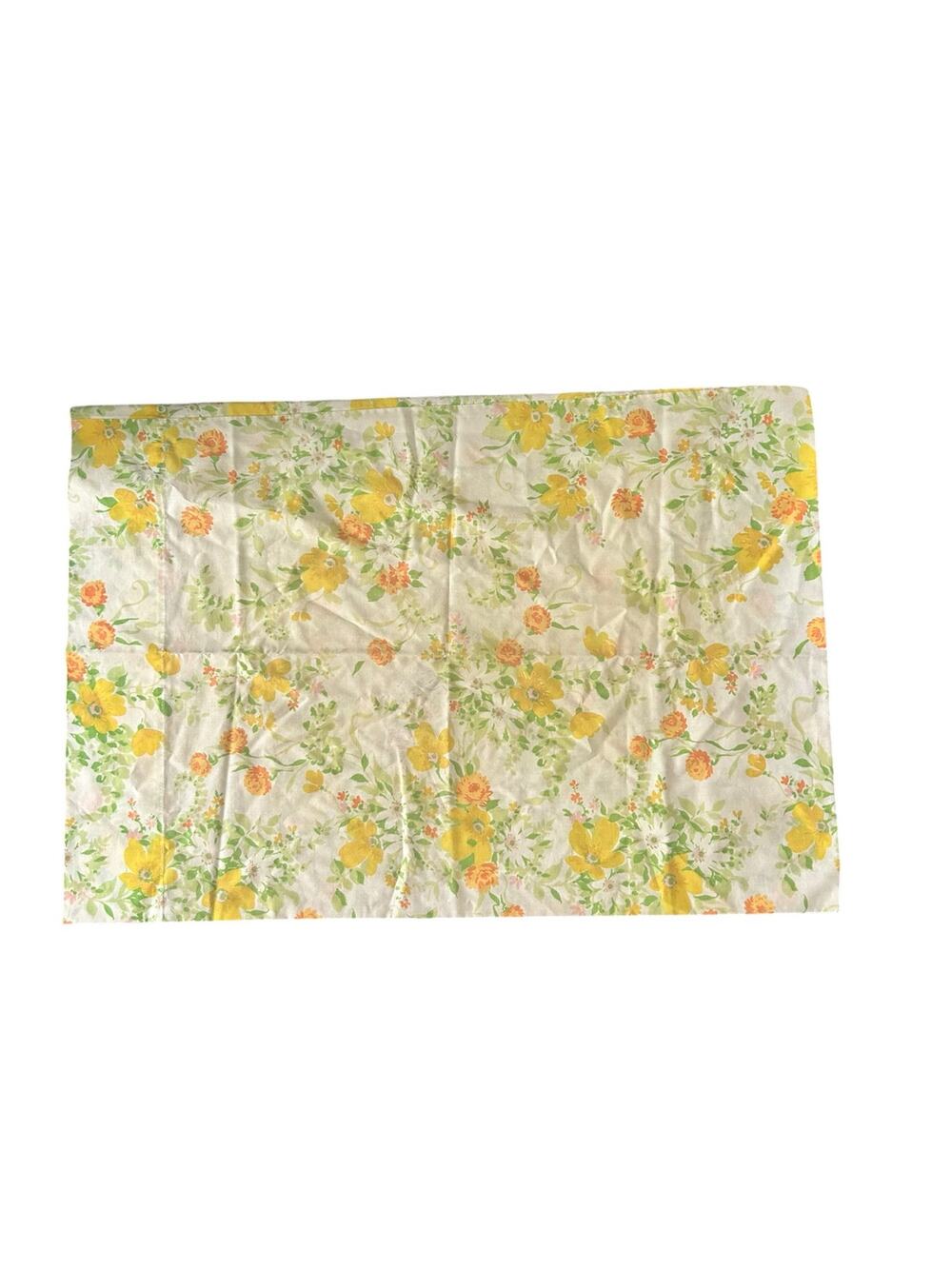 VNTG 70s J.C. Penney Floral Double Fitted Sheet & Pillowcase Bundle Cottagecore